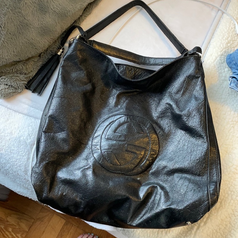 Leather Gucci bag